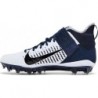 Chaussures de football Nike Alpha Menace Pro 2 Mid (BV3945-102) pour homme Blanc-bleu marine-noir