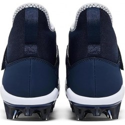 Chaussures de football Nike Alpha Menace Pro 2 Mid (BV3945-102) pour homme Blanc-bleu marine-noir