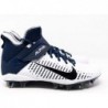 Chaussures de football Nike Alpha Menace Pro 2 Mid (BV3945-102) pour homme Blanc-bleu marine-noir