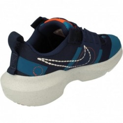 Nike Crater Impact GS Running Trainers DB3551 Baskets Chaussures (Bleu marine nuit blanc orange 400)