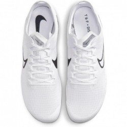 Pointes d'athlétisme Nike Zoom Mamba 6 (blanc/argent métallique/noir)