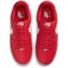 Baskets basses NIKE Court Vision pour homme, rouge université et blanc