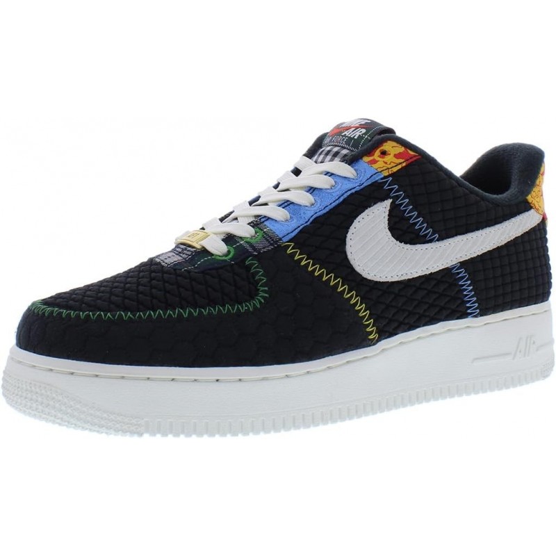 Chaussures NIKE Air Force 1 '07 pour homme, noir/blanc/noir voile, 41 EU, noir blanc noir voile