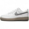 Chaussures Nike Air Force 1 pour homme, blanc/argent métallique/noix de coco