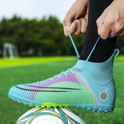 HESBITEUL Chaussures de football confortables pour hommes, chaussures de sport d'extérieur et d'intérieur, chaussures de sport à