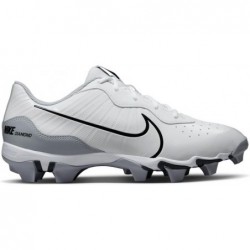 Crampons de baseball Nike Alpha Huarache Keystone Low en caoutchouc Blanc | Gris Taille 9,5 Medium