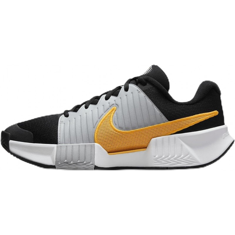 Chaussures de tennis pour terrain dur Nike GP Challenge Pro pour homme (FB3145-006, noir/gris loup/blanc/orange laser)