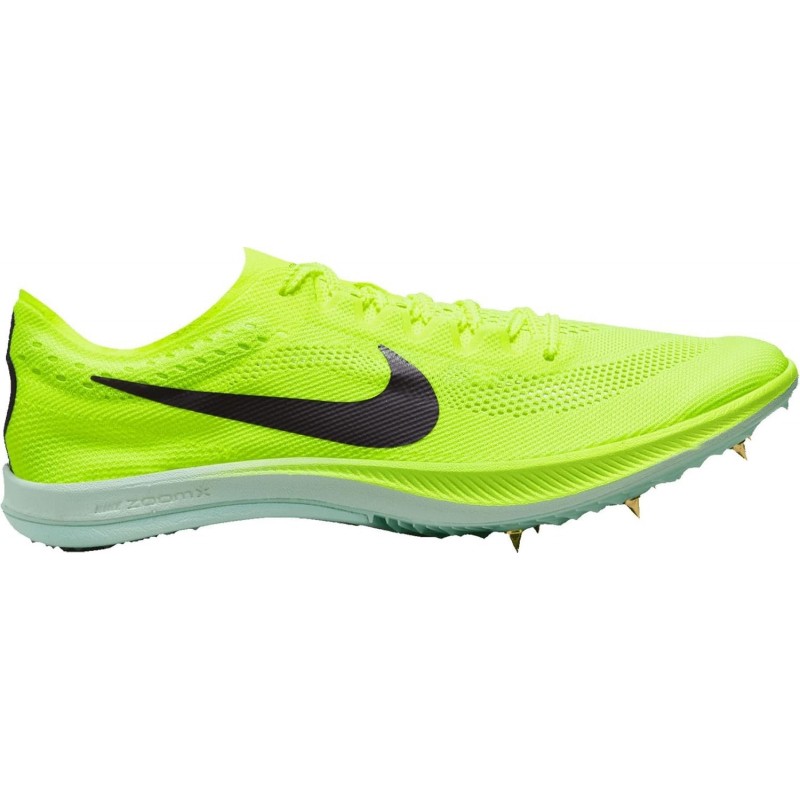 Chaussures à pointes pour athlétisme et distance pour homme Nike ZoomX Dragonfly DR9922-700 Volt/Mint Foam/Vachetta Tan/Cave Pur