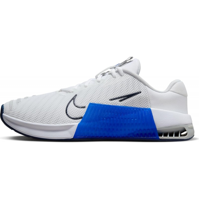 Baskets Nike Metcon 9 pour homme (blanc/platine pur-bleu coureur)