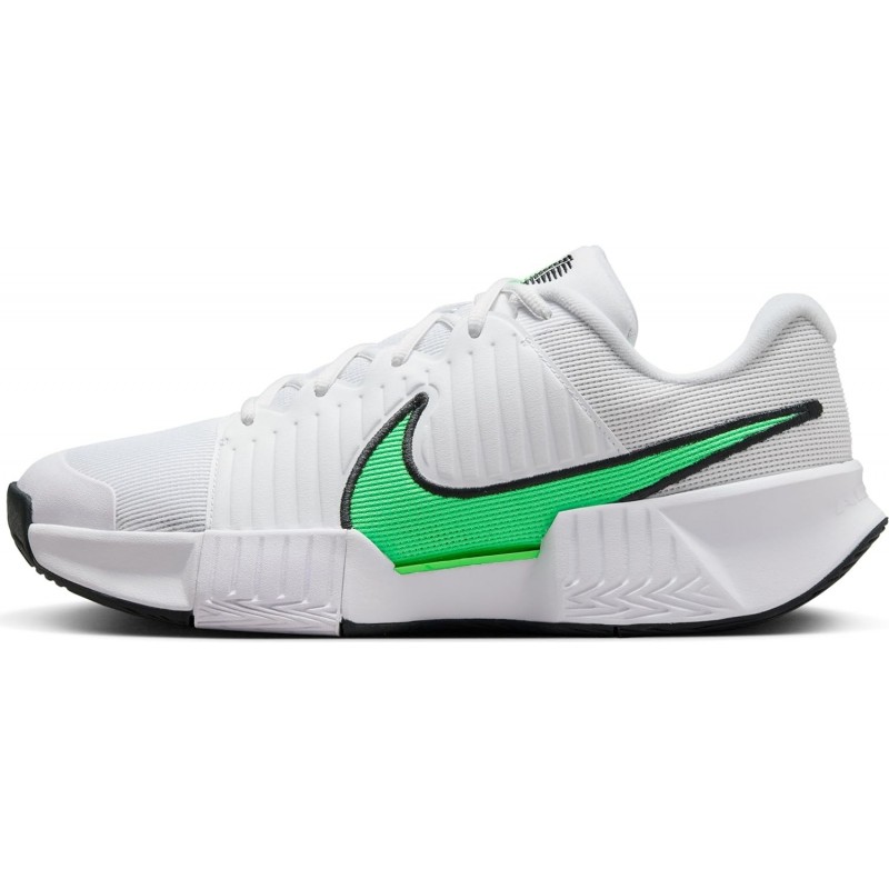 Chaussures de tennis pour terrain dur Nike GP Challenge Pro pour homme (FB3145-105, blanc/noir/vert poison)