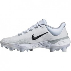 Chaussures de baseball Nike Alpha Huarache Elite 4 Low MCS « Blanc-Gris-Noir » pour homme (FD6255-100)