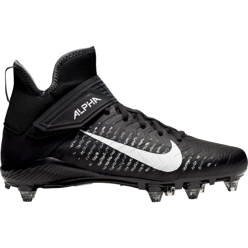 Chaussures de football Nike Alpha Menace Pro 2 D pour homme - Noir/Blanc