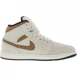 Chaussures Nike Air Jordan 1 Mid pour Homme LT Orewood Brown/Metallic Gold DZ4129-102