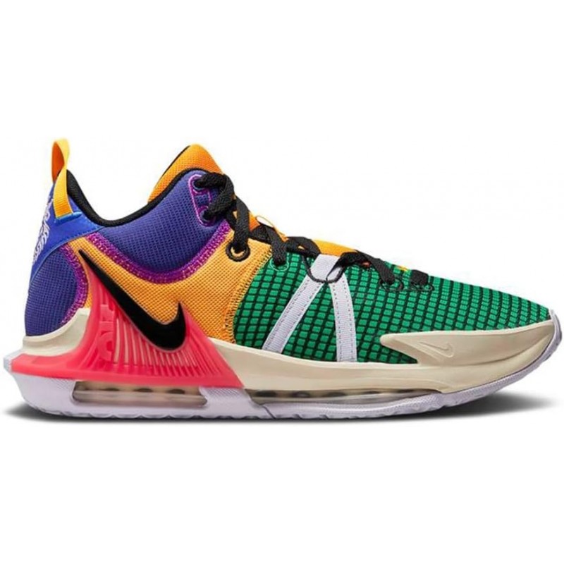 Chaussures de basket-ball unisexe Nike Lebron Witness 7 VII Violet vif/Corail marin/Oxygène