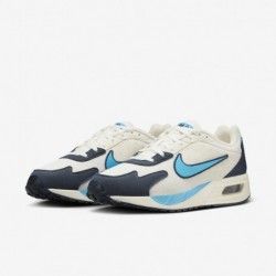 Chaussures Nike Air Max Solo pour homme (HJ9143-133, Voile/Marine armurerie/Ivoire pâle/Bleu baltique)