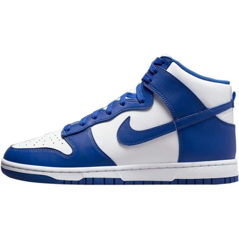 Chaussures Nike Dunk High Retro pour homme, blanc, Game Royal, orange total