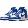 Chaussures Nike Dunk High Retro pour homme, blanc, Game Royal, orange total