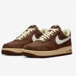 Chaussures Nike Air Force 1 '07 pour homme (FZ3592-259, cacao Wow/lait de coco/vert vintage/voile)