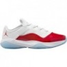 Chaussures de basket-ball Nike Jordan 11 CMFT Low pour homme, blanc/rouge gym-noir