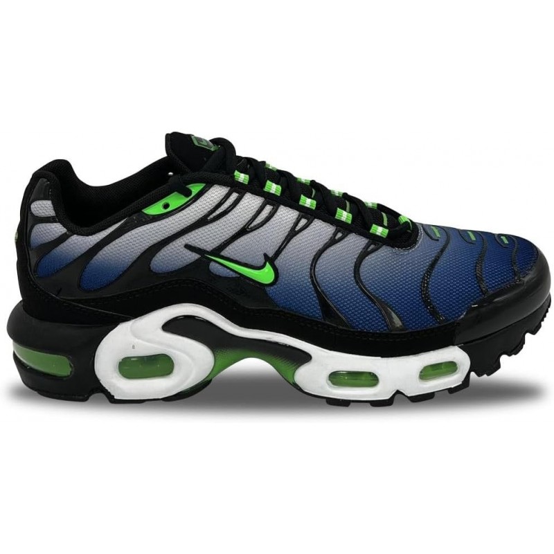 Nike Air Max Plus pour enfants Noir/Vert criard-Blanc (CD0609 021)