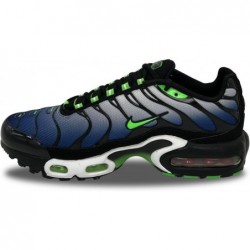 Nike Air Max Plus pour enfants Noir/Vert criard-Blanc (CD0609 021)