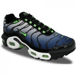 Nike Air Max Plus pour enfants Noir/Vert criard-Blanc (CD0609 021)