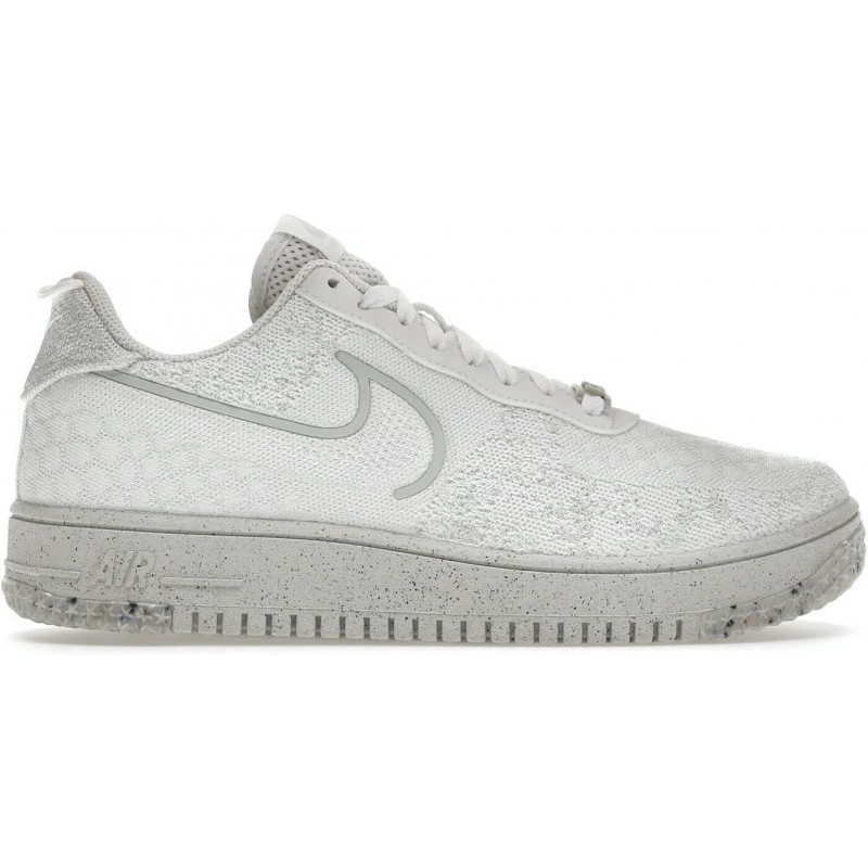 Chaussures de basket-ball Nike Air Force 1 Low Crater pour homme, blanc/blanc-sommet blanc