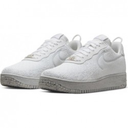 Chaussures de basket-ball Nike Air Force 1 Low Crater pour homme, blanc/blanc-sommet blanc