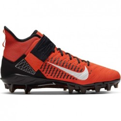 Chaussure de football à crampons Nike Alpha Menace Pro 2 Mid pour homme Orange équipe/Noir/Blanc AQ3209-801