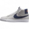 Chaussures de skate Nike SB Zoom Blazer Mid (FD0731-004, Gris loup/Argile cosmique/Blanc/Bleu marine)