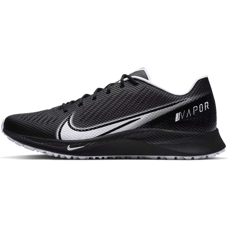 Chaussure de football à crampons pour terrain sec Nike Vapor Edge pour homme Cd0086-001Noir/Blanc