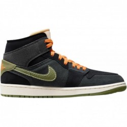 Chaussures Nike Air Jordan 1 Mid pour Homme Anthracite/Sky J Lt Olive FD6817-003