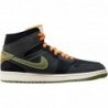 Chaussures Nike Air Jordan 1 Mid pour Homme Anthracite/Sky J Lt Olive FD6817-003