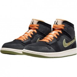 Chaussures Nike Air Jordan 1 Mid pour Homme Anthracite/Sky J Lt Olive FD6817-003