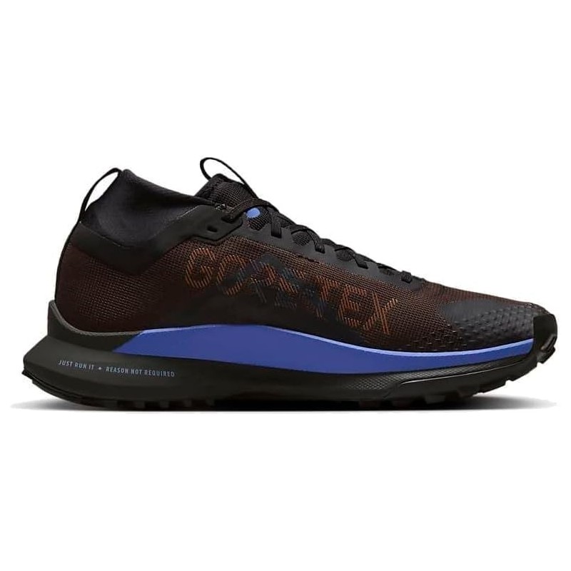 Nike React Pegasus Trail 4 GTX Running Trainers Fb2193 Baskets Chaussures, Velours Marron Noir Doré Mousse Bleu Moyen, 7.5