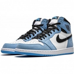 Chaussures de basket-ball en cuir Nike Air Jordan 1 Retro High OG Knicks pour hommes