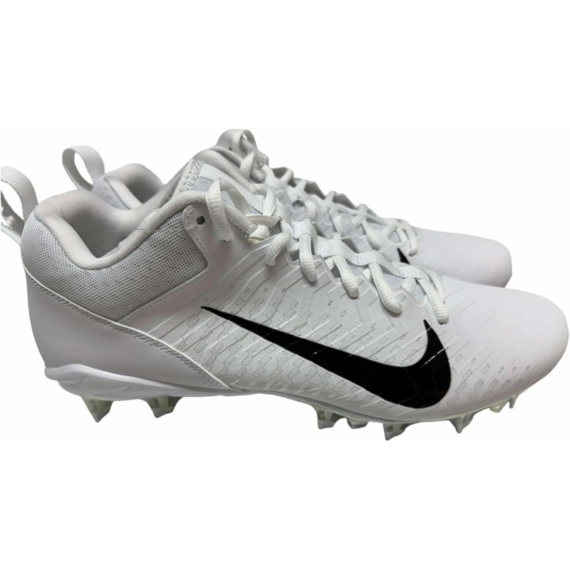 Chaussures de football à crampons Nike Alpha Menace Pro2 Low pour homme Blanc/Noir CV6477-10