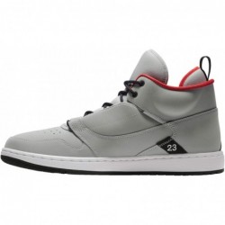 Chaussure de basket-ball rétro Nike Jordan Fadeaway, gris loup/blanc